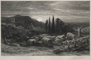 La luna creciente de Samuel Palmer