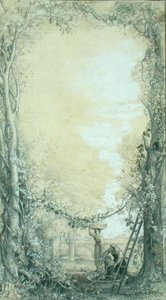 La Vendimia, diseño para una ilustración de 