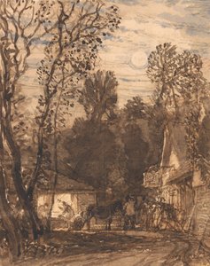 La herrería al borde del camino de Samuel Palmer