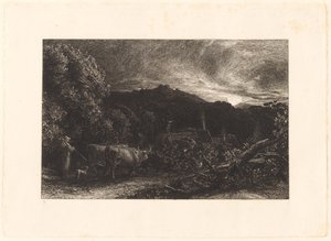 El arador cansado de Samuel Palmer