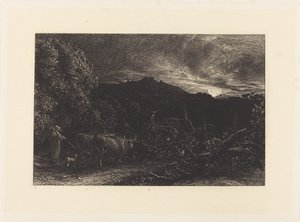 El arador cansado de Samuel Palmer