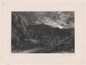 El arador cansado de Samuel Palmer