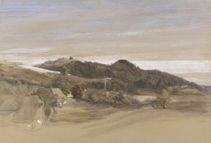 Colinas de Underriver, Cerca de Sevenoaks, Kent, desde los Jardines de J. Herries, Esq.