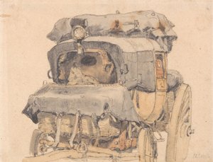 Una diligencia, vista frontal de Samuel Prout