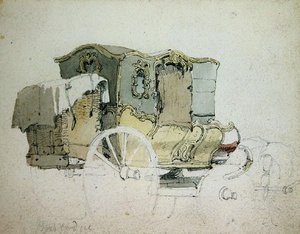 Un carruaje ornamental de Samuel Prout