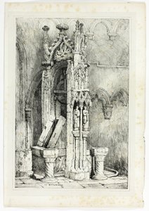 En Ratisbona, a partir de facsímiles de bocetos realizados en Flandes y Alemania de Samuel Prout