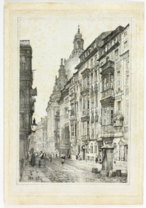Dresde, a partir de facsímiles de bocetos realizados en Flandes y Alemania de Samuel Prout