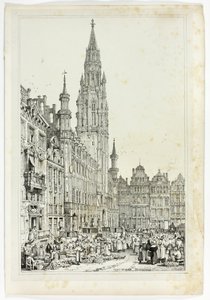 Hotel de Ville, Bruselas de Samuel Prout