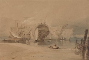 Hulks en Plymouth de Samuel Prout