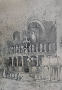 Interior de San Marcos, c1830, 1925 de Samuel Prout