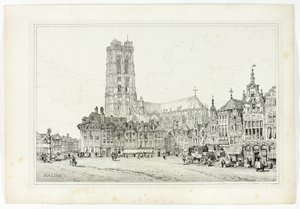 Maline, a partir de Facsímiles de bocetos realizados en Flandes y Alemania de Samuel Prout