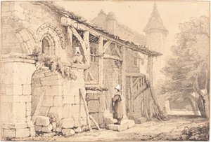 Escena en Jumièges de Samuel Prout