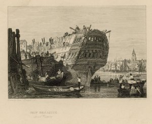 Desguace de barcos frente a Wapping