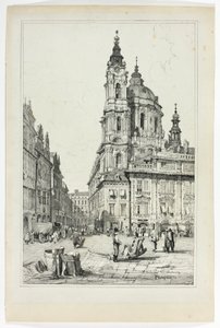 San Nicolás, Praga, a partir de facsímiles de bocetos realizados en Flandes y Alemania