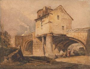 El puente de Monnow, Monmouthshire de Samuel Prout