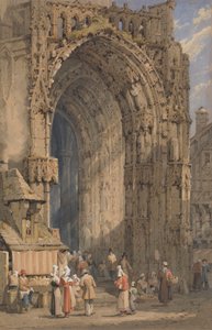 Pórtico de la catedral de Reims de Samuel Prout