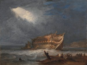 El naufragio del Dutton, un Indiano Oriental de Samuel Prout