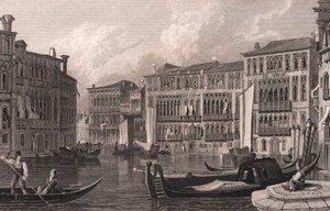 Vista desde el Gran Canal (Canal Grande) de Ca