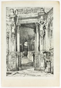 Palacio Zwinger, Dresde, a partir de facsímiles de bocetos realizados en Flandes y Alemania