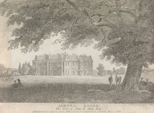Albyns, Essex, The Seat of John R. Abdy, Esquire (publicado por L. Asperne); página 7 (Volumen Uno) de Samuel Rawle