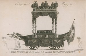 El coche fúnebre del difunto Lord Viscount Nelson