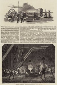 Cilindro de la Gran Prensa Hidráulica utilizada para levantar los tubos del Puente Britannia de Samuel Read