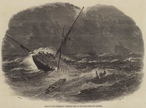 Naufragio del Floridian, barco de emigrantes, en las Long Sands, frente a Harwich