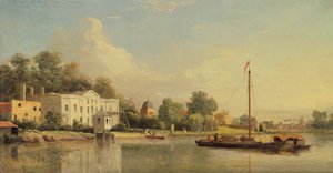 Villa de Alexander Pope (1688-1744), Twickenham, c.1759 de Samuel Scott