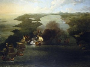 Guerras coloniales de España: toma de Porto Bello (o Puerto Bello) (Argentina), 21 de noviembre de Samuel Scott