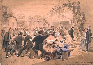 El primer baile de suscripción, Ballarat, Victoria de Samuel Thomas Gill