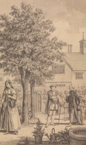Catherine Parr, Enrique VIII y el Obispo Gardner de Samuel Wale