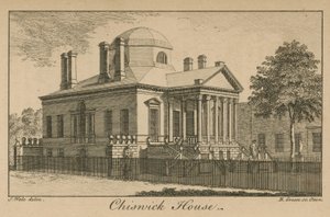 Vista general de Chiswick House de Samuel Wale