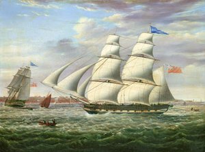 La barca "Andrómeda" en dos posiciones de Samuel Walters