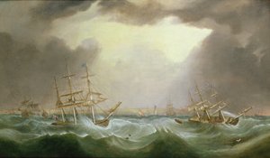 El Gran Temporal del 6 y 7 de enero de 1839, 1882 de Samuel Walters