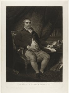 Portret de Charles James Fox El Honorable Charles James Fox (título sobre el objeto)