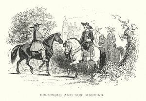 Reunión de Cromwell y Fox (grabado) de Samuel Williams