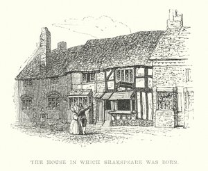La casa natal de Shakspeare (grabado) de Samuel Williams