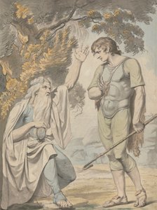 Un bardo y un pastor de Samuel Woodforde