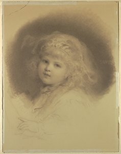 Retrato de una niña de Samuel Worcester Rowse