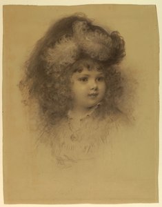 Retrato de una niña de Samuel Worcester Rowse