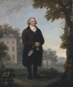 Caballero en los jardines de su casa de Samuel de Wilde