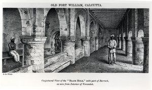 Viejo Fuerte William, Calcuta, con una Vista Conjetural del 