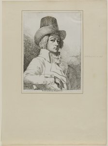 Retrato de B. Reading, Grabador de Samuel de Wilde