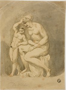 Venus y Cupido de Samuel de Wilde