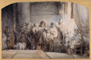 Judas recibiendo las treinta piezas de plata, c.1640