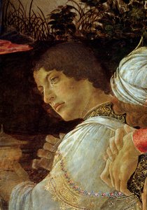 La adoración de los magos, (detalle) de Sandro Botticelli