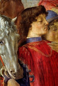 La adoración de los magos (detalle) de Sandro Botticelli