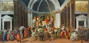 La historia de Virginia, c.1500 (temple sobre tabla) de Sandro Botticelli