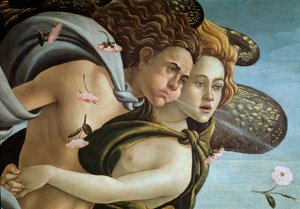 El nacimiento de Venus (detalle) de Sandro Botticelli