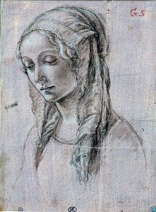 Cabeza de mujer joven de Sandro (attr. to) Botticelli
